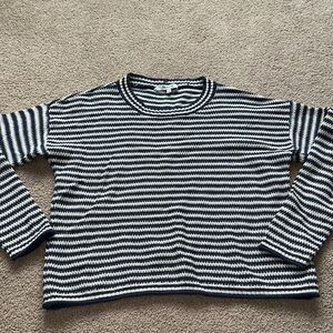 Madewell striped cotton blend sweater